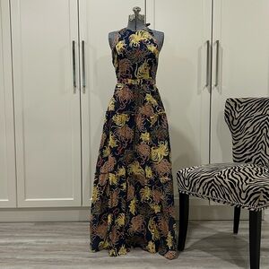 Emporio Sirenuse Navy Maxi Dress